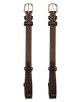 ExionPro Bridle Cheek Pieces With Hook Fastening - White Stitching