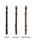 ExionPro Bridle Cheek Pieces With Hook Fastening - Matching Stitching