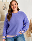 Etta Shoulder Knit Loose PLUS Sweater