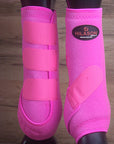 Pink Large HILASON Horse Medicine Sports Boots Rear Hind Leg