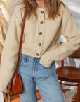 Sofia Front Cropped Cardigan Sweater