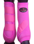 Pink Large HILASON Horse Medicine Sports Boots Rear Hind Leg