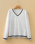 Greta Trim Pullover Waffle Top