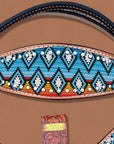 HILASON Western Horse Headstall Breast Collar Set Tack Genuine American Leather | Headstalls Bridle for Horses