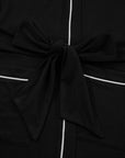 Contrast Trim Hooded Cardigan and Pants Set