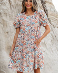 Aliana Bohemian Floral Mini Dress