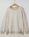 Vanessa Knit Ribbed Trim Long Sleeve PLUS Top