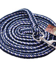 3/8" X 8' Weaver Leather Ends Poly Roper Rein W/ Snap Multi Color