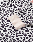 Plus Size Leopard Colorblock Patchwork Reverse Stitch Top