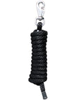 Horse Roping Lead Rope Riding Poly Blue Black White 1/4"X8 Ft Snaps