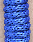 Horse Roping Lead Rope Riding Poly Blue Black White 1/4"X8 Ft Snaps