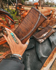 The Hazy Elva Wallet (Brown Leather ) a Haute Southern Hyde by Beth Marie Exclusive