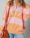 Claire Half Zip Oversize Sweater