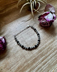 Black Onyx & Sterling Silver Pearl Bracelet – 5mm