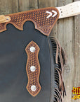 HILASON Bull Riding Chinks Adult Pro Rodeo Bronc Leather | Handmade Chaps Western for Adults Hand Tooled