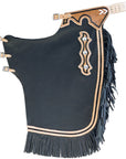 HILASON Bull Riding Chinks Adult Pro Rodeo Bronc Leather | Handmade Chaps Western for Adults Hand Tooled