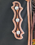 Hilason Western Bull Riding Chinks Chaps Adult Pro Rodeo Bronc Leather Brown