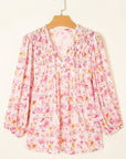 Sienna Floral Tassel Tie Tunic Blouse