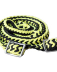 1" X 8Ft Hilason Braided Poly Barrel Horse Racing Reins Flat Grip Knots