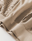 Rheaissa Seam Ribbed Trim Sweatshirt