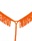 Horse Breast Collar Flat Braided Paracord With Fringes By Hilason