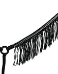 Hilason Horse Flat Braided Paracord Crystal Fringes Breast Collar