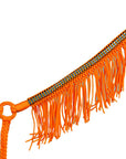 Hilason Horse Flat Braided Paracord Crystal Fringes Breast Collar
