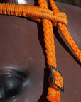 Black Horse Bridle Headstall Flat Braided Paracord By Hilason