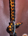 Horse Bridle Headstall Flat Braided Paracord By Hilason