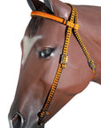 Horse Bridle Headstall Flat Braided Paracord By Hilason