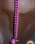 Black Horse Bridle Headstall Flat Braided Paracord By Hilason