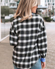 Ezra Half Placket Plaid Blouse