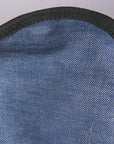 Hilason Genuine Fabric Denim Butterfly Chair Folding Lounge Modern Sling Accent Seat Blue