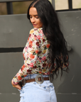 WILDFLOWER MESH LAYERING TOP