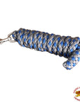 Horse Riding Poly Roping Lead Rope Fuchsia 1/4X 8 Ft Snaps Hilason