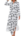 Baha Ranch Cowboy Print Western Duster Dress