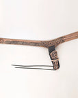 44 In Hilason Western Right Hand Gun Holster Rig 22 Cal Leather Cowboy