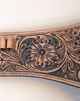 34 In Hilason Western Right Hand Gun Holster Rig 38 Cal Leather Cowboy