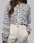 Floral Lace Puff Sleeve Top