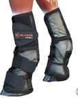 Hilason Uv Protection Arab Horse Size Insects Fly Boots Pair Black