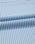Solid Corded Knit Mock Neck T-Shirt