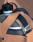 HILASON Leather Western Canteen Carrier Heavy-Duty Saddle Canteen Bag for Trail Riding & Hunting