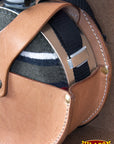 HILASON Leather Western Canteen Carrier Heavy-Duty Saddle Canteen Bag for Trail Riding & Hunting
