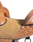 Western Classic Treeless Trail Barrel American Leather Saddle Hilason