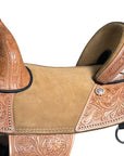 Western Classic Treeless Trail Barrel American Leather Saddle Hilason