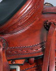 17 In Western Horse Wade Saddle American Leather Ranch Roping Mahogany