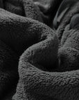 Fuzzy Drawstring Hoodie and Pants Lounge Set