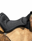 Hilason Anti Slip Cushion Grip Saddle Seat Cover With Cushion Black
