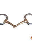 5" Hilason Western Stainless Steel Egg Bit Copper Mouthpiece Horse Bit