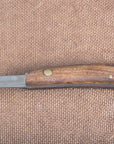 Hilason Western Leather Tool Horse Care Knife W/ Steel Blade Wooden Handle